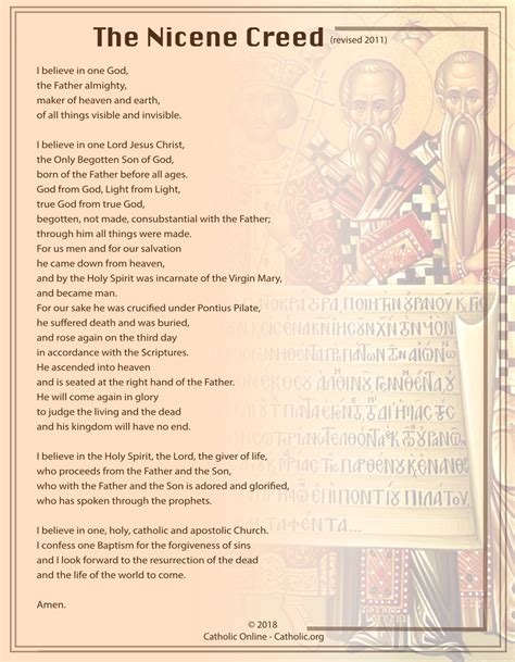 traditional nicene creed